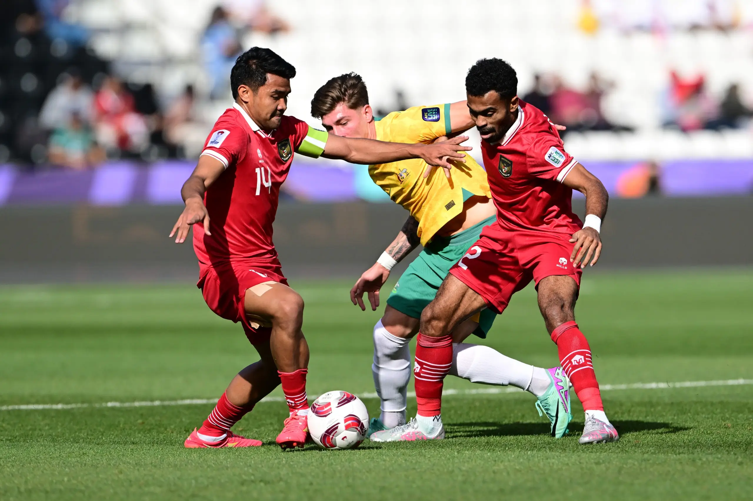 Timnas Indonesia kalah 0-4 dari Timnas Australia di babak 16 besar Piala Asia 2023 Qatar. Foto: Istimewa