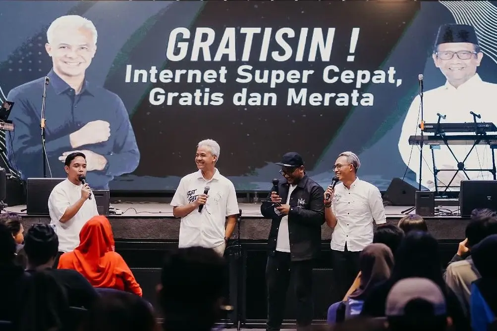 Capres nomor urut 3 Ganjar Pranowo luncurkan program GratisIn. (Foto: Instagram/ganjar_pranowo)