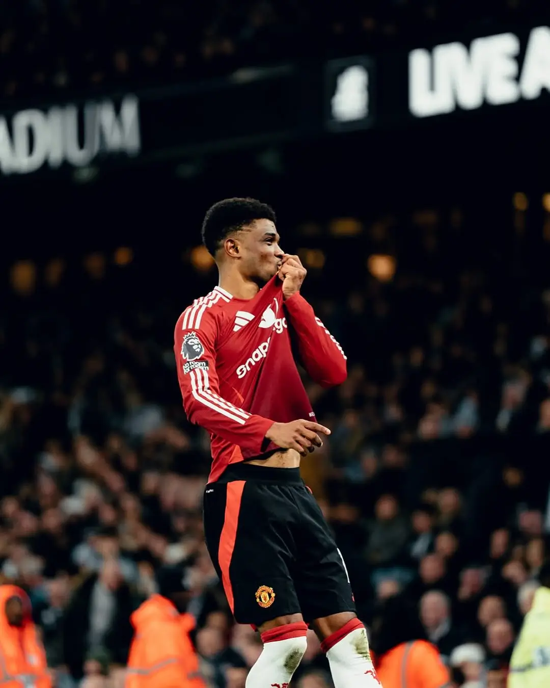 Amad Diallo mencetak hattrick untuk Manchester United ketika menang 3-1 atas Southampton. Foto Instagram Amad Diallo.