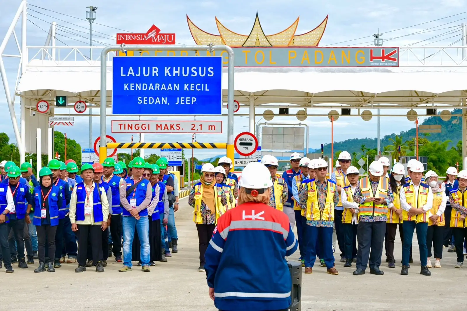 Uji Laik Fungsi (ULF) jalan tol pertama di Sumatera Barat. (Foto: bpjt.go.id)