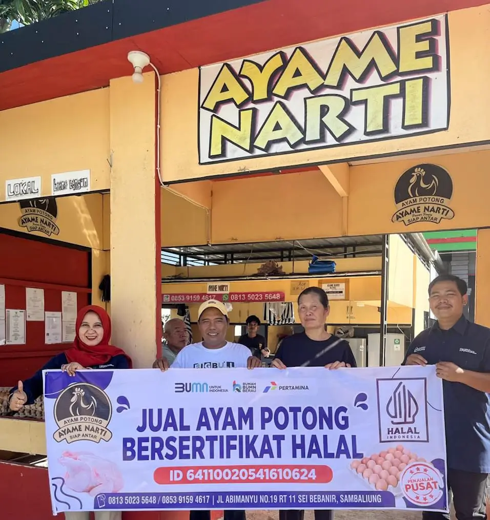 Dorong Swasembada Pangan  Pertamina Fasilitasi Rumah Potong Unggas Raih Sertifikasi Halal