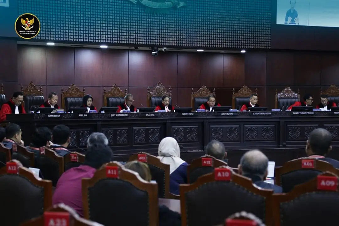 MK putuskan hapus ketentuan presidential threshold, Kamis (2/1/25). (Foto: Instagram/mahkamahkonstitusi)