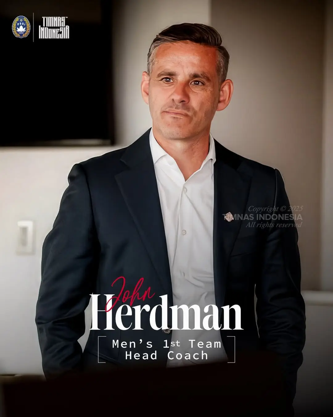 John Herdman akan diperkenalkan sebagai pelatih Timnas Indonesia pada pekan depan. Foto Instagram Timnas Indonesia.
