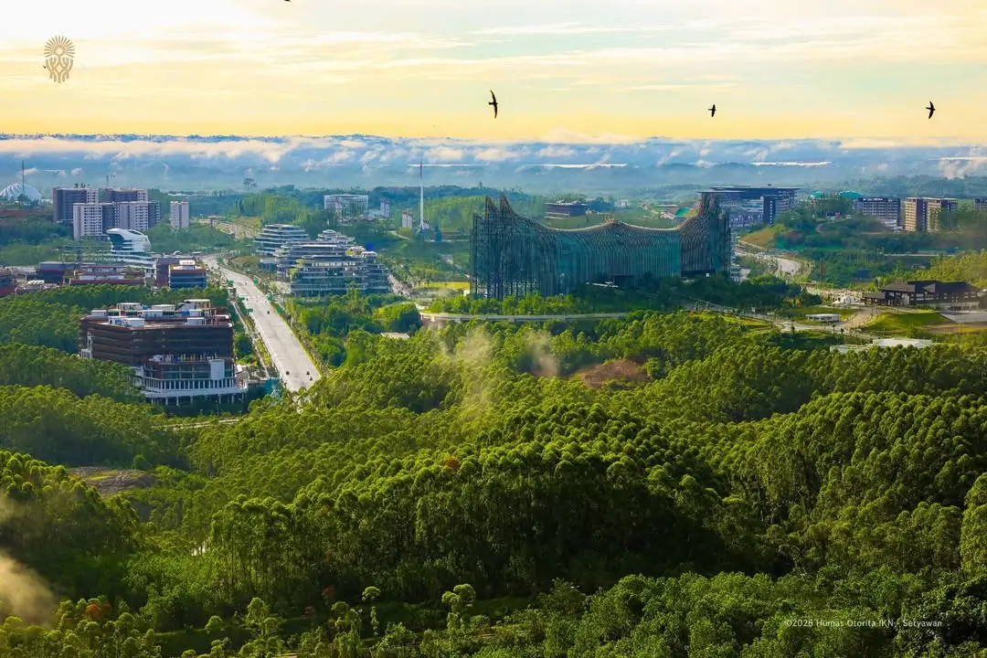 Pemandangan Ibu Kota Nusantara (IKN). (Foto: Instagram/otorita_ikn)