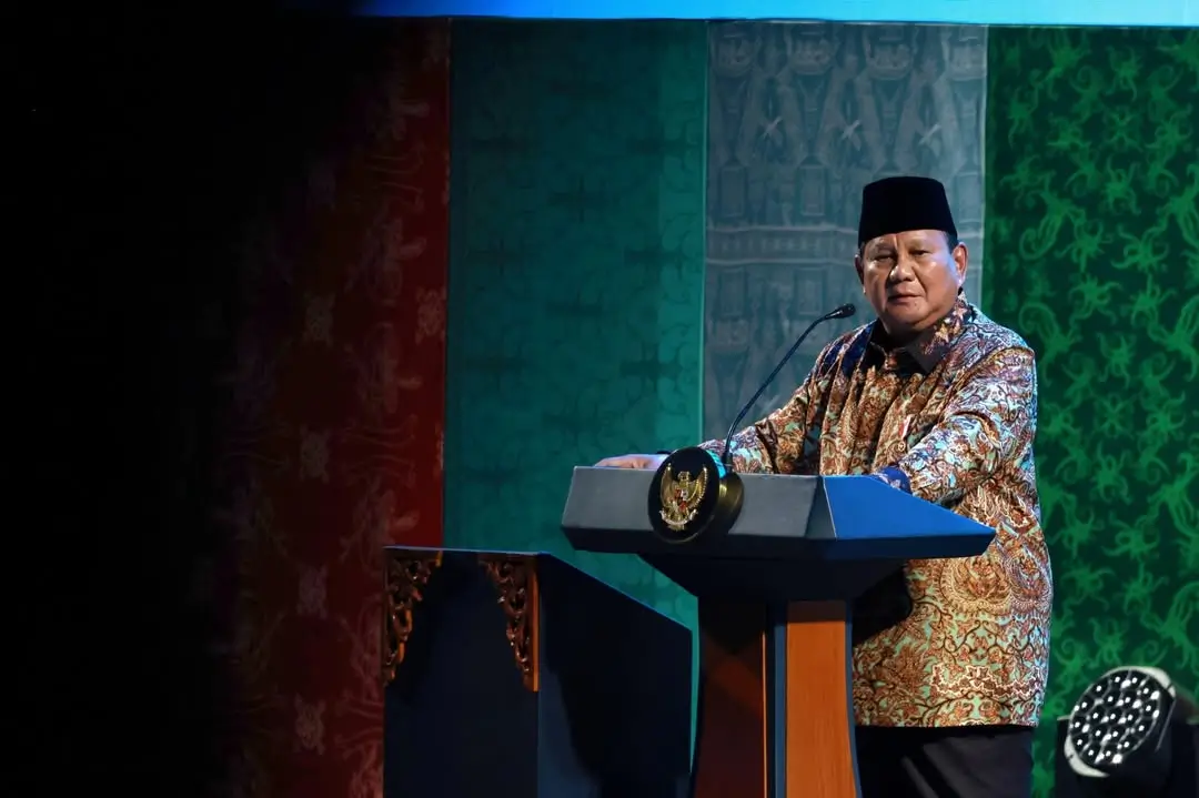 Presiden RI, Prabowo Subianto ketika menghadiri Puncak Perayaan Natal Nasional 2025 di Jakarta, Senin (05/01/2025). (Foto: Instagram/presidenrepublikindonesia)