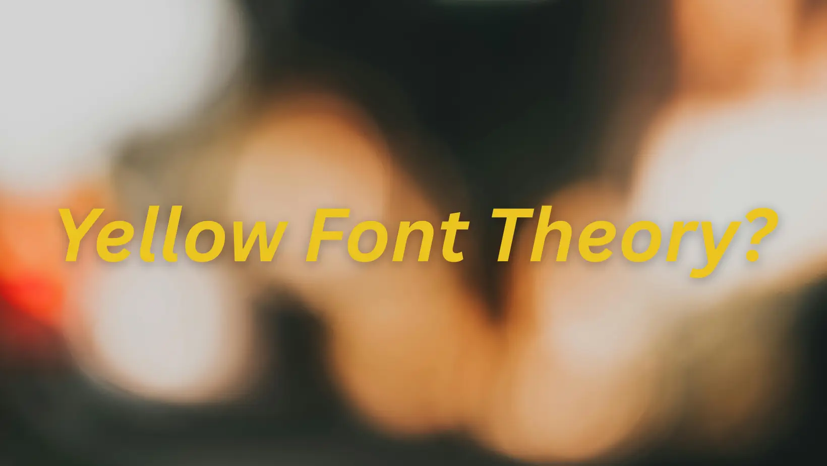 Foto: Yellow Font Theory (dok. ThePhrase.id/Nadira)