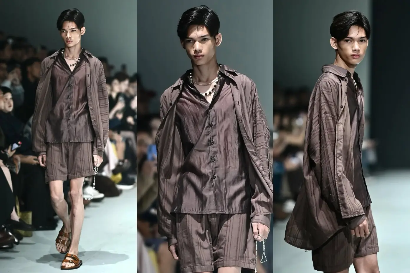 Viral  Transformasi Michael O dari Manusia Silver Jadi Model Runway Curi Perhatian