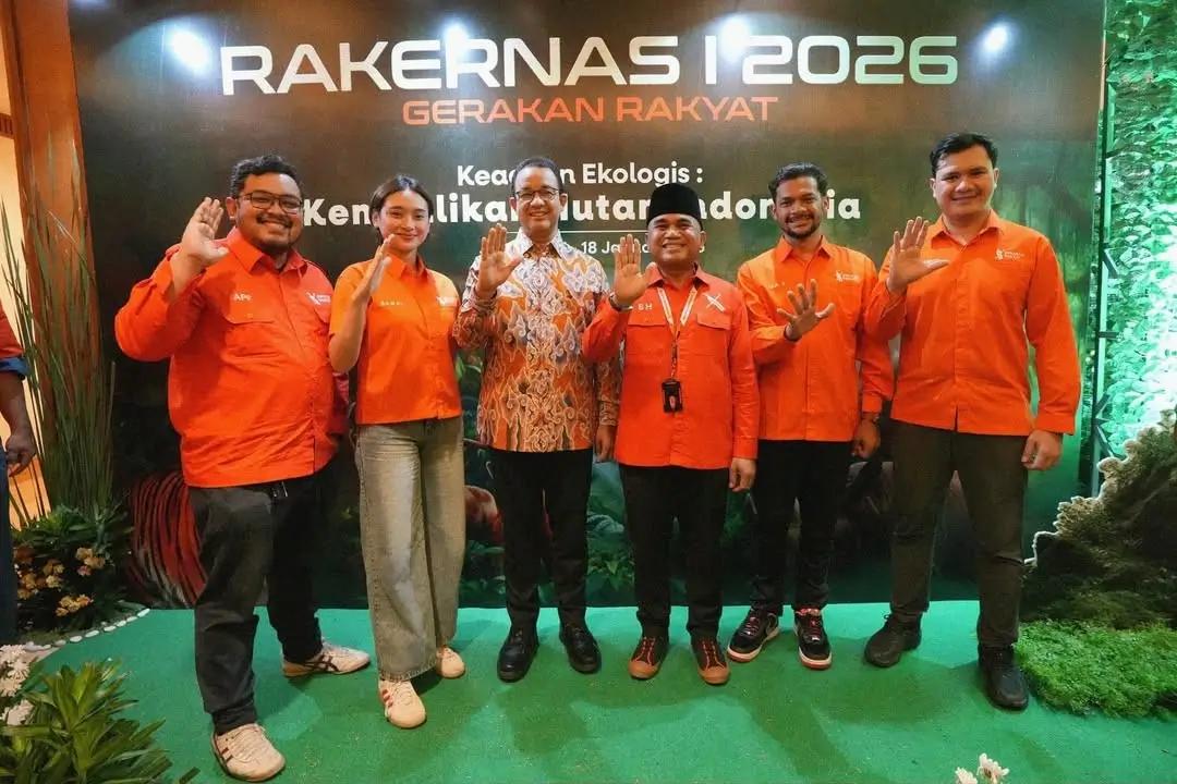 Anies Baswedan Hadiri Rakernas Gerakan Rakyat  Tekankan Pentingnya Keadilan Ekologis