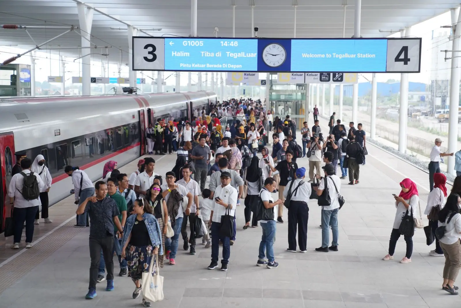 Suasana Stasiun Kereta Cepat Whoosh. (Foto: kcic.co.id)