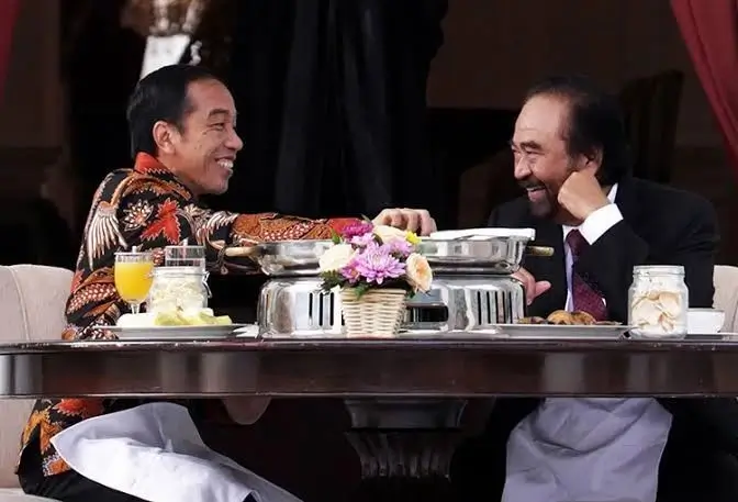 Presiden Jokowi dan Ketua Umum Partai NasDem Surya Paloh. (Foto: suryapaloh.id)