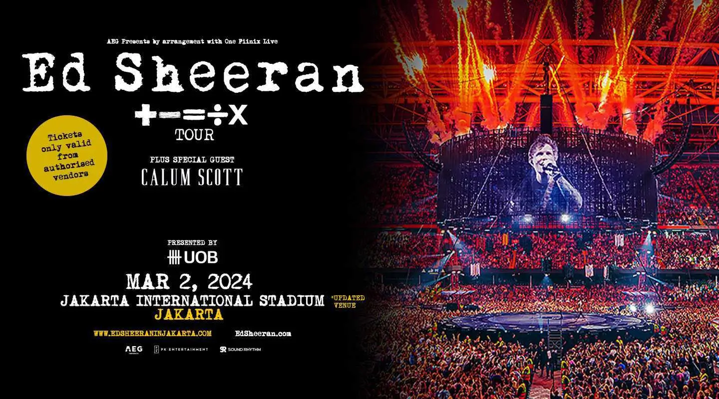 Foto: Poster Konser Ed Sheeran Terbaru di Jakarta International Stadium (JIS) (edsheeraninjakarta.com)