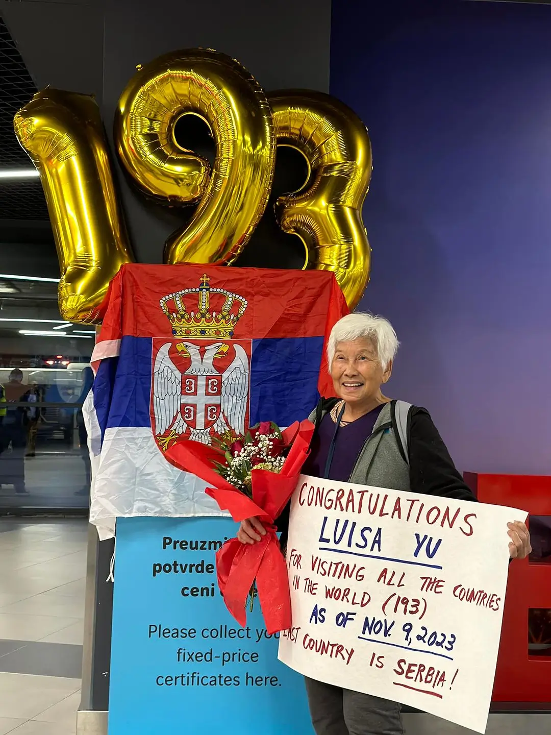 Mengulik Perjalanan Nenek 79 Tahun Bernama Luisa Yu Tamatkan Jelajah Dunia ke 193 Negara