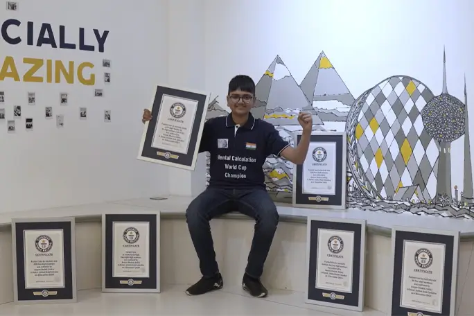 Aaryan Shukla. (Foto: guinnessworldrecords.com)