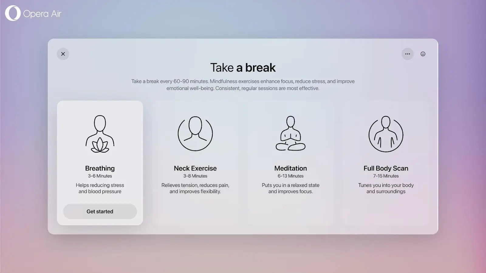 Opera Air  Browser yang Mengutamakan Kesehatan Mental