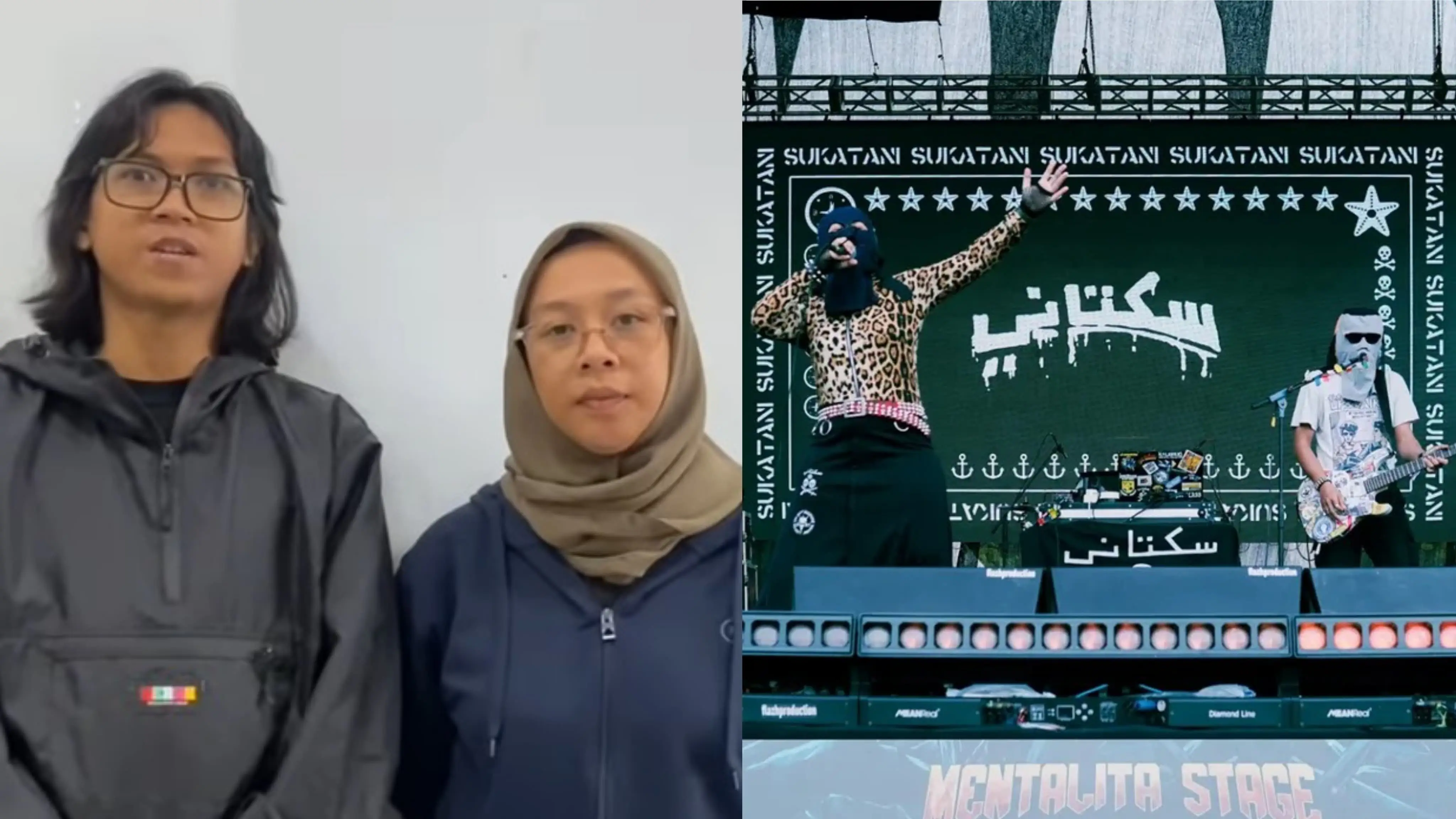 Grup band asal Purbalingga, Sukatani tengah hangat diperbincangkan usai klarifikasi lagu kritik polisi “Bayar Bayar Bayar”. (Foto: Instagram/sukatani.band)