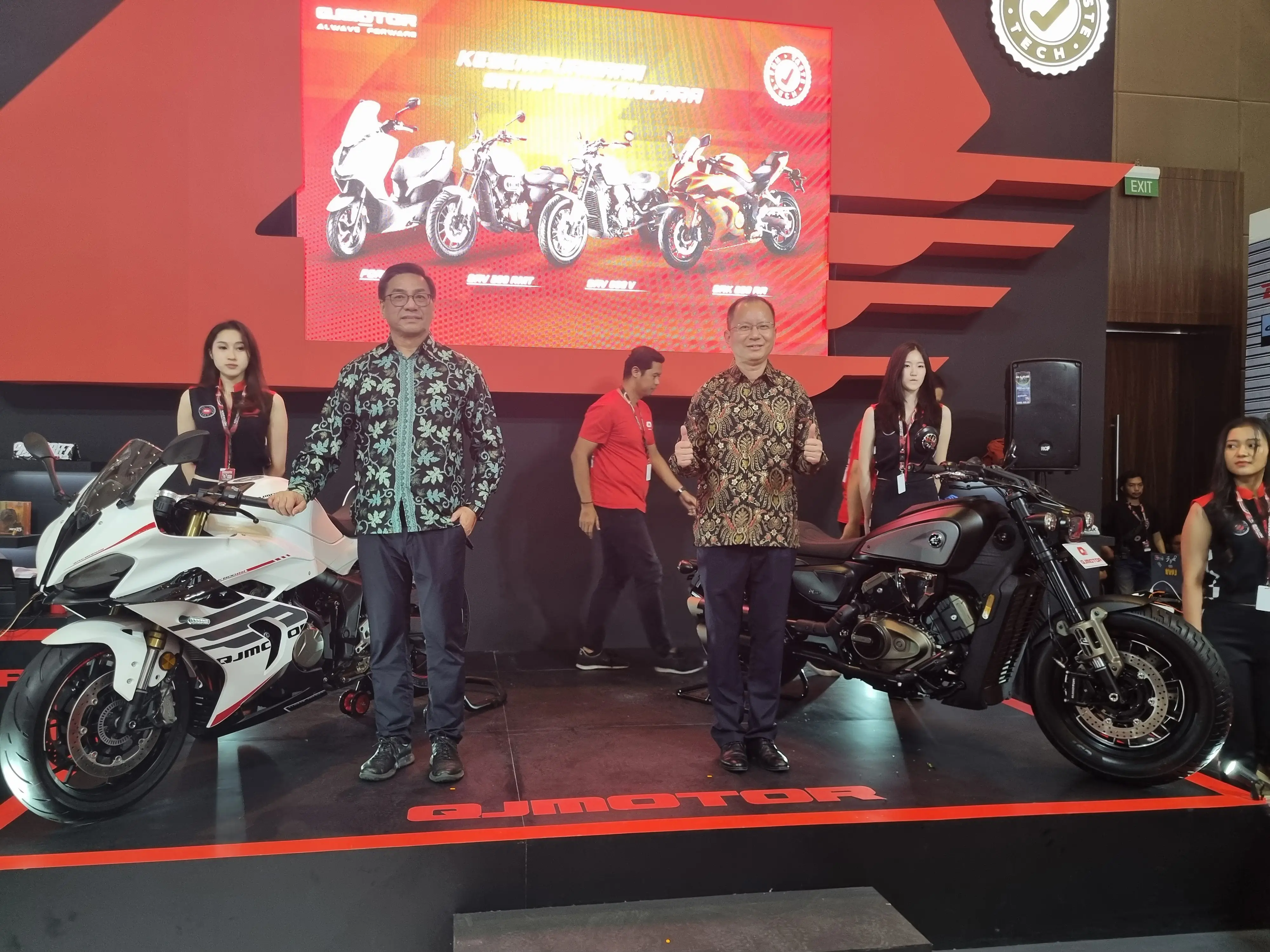 Peluncuran QJMotor di IIMS 2025. (Foto: ThePhrase.id/Firda Ayu)