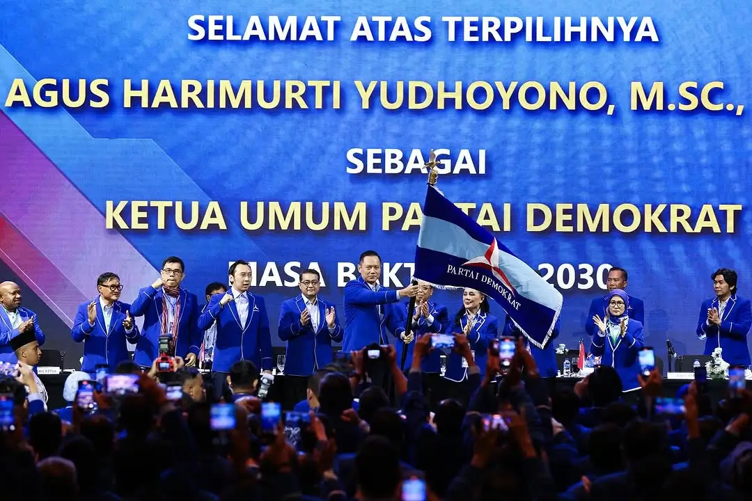 Kongres Ke-6 Partai Demokrat tetapkan AHY kembali jabat sebagai Ketua Umum PartaI Demokrat masa bakti 2025-2030. (Foto: Instagram/agusyudhoyono)