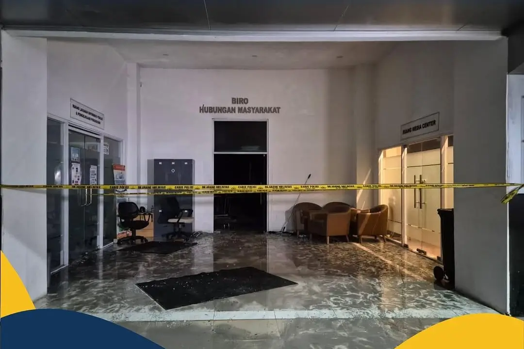 Kebakaran Gedung Kementerian ATR/BPN. (Foto: Instagram/kementerian.atrbpn)