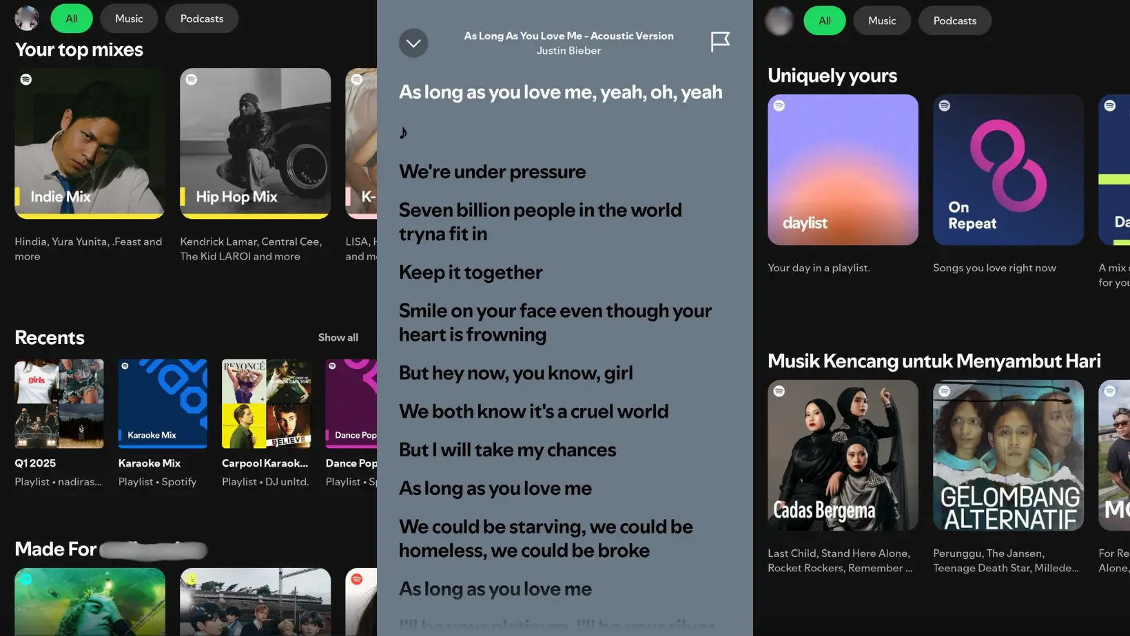 Foto: Tangkapan Layar Fitur Spotify (dok. ThePhrase.id/Nadira)