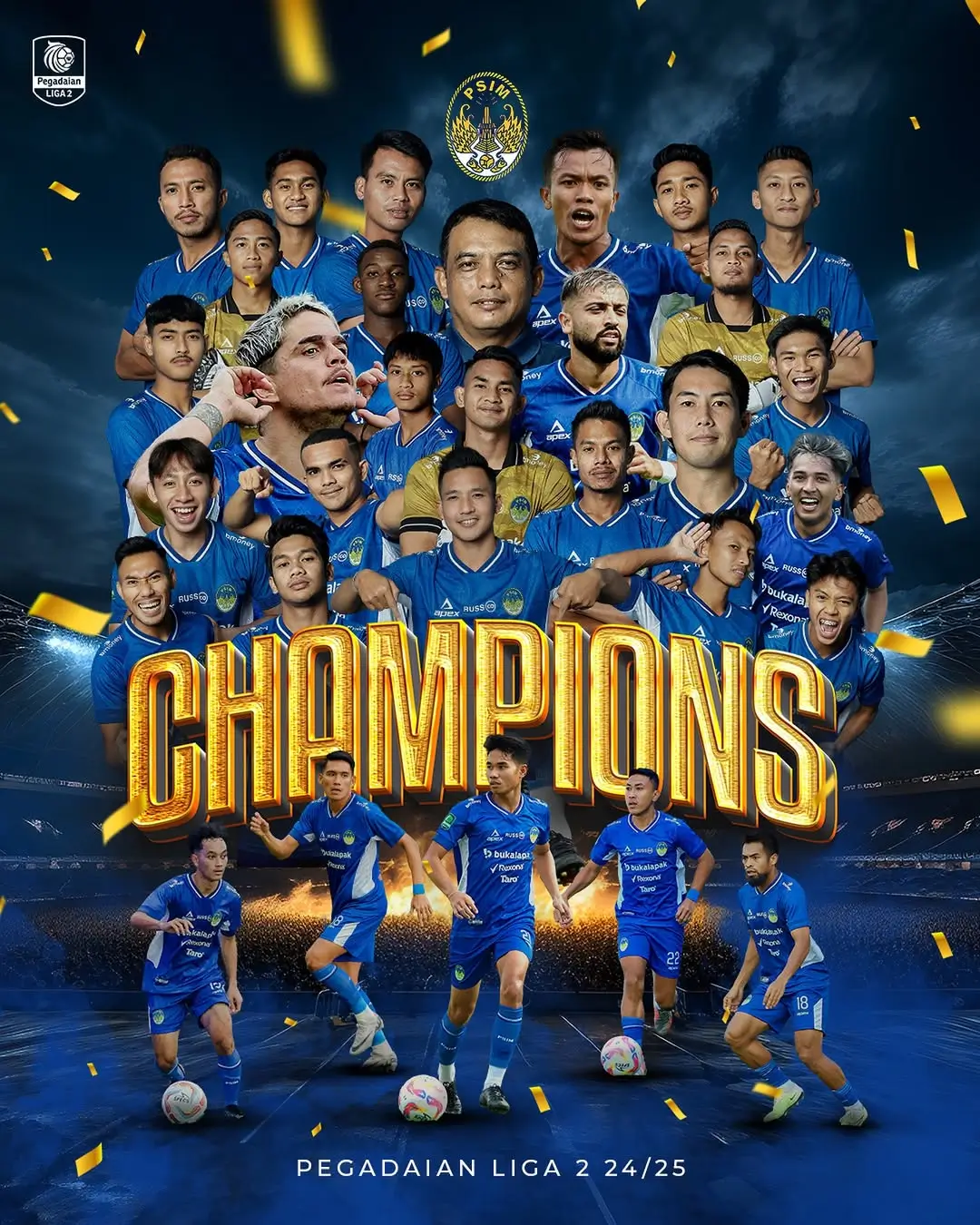 Musim Seru nan Melelahkan Liga 2 Berakhir Juara untuk PSIM  Rafinha Pemain Terbaik  Mantan Timnas Indonesia Top Skor
