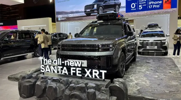 Hyundai Santa Fe XRT di IIMS 2026. (Foto: ThePhrase.id/Rahma K)