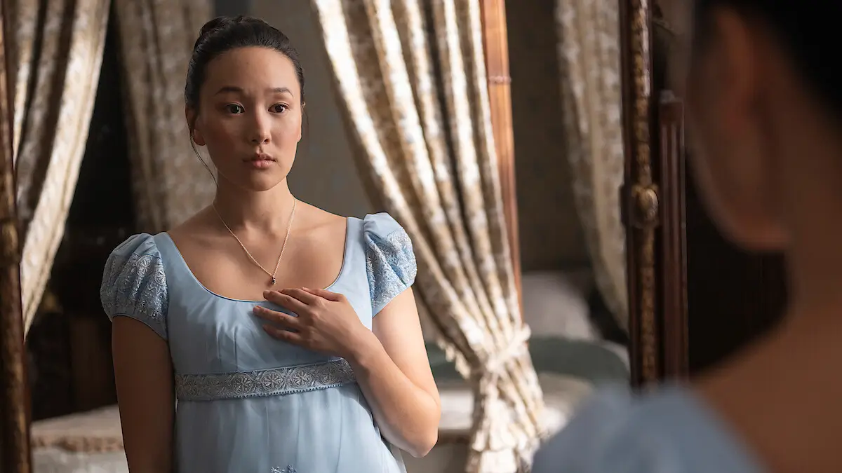 Foto: Yerin Ha sebagai Sophie Baek dalam Bridgerton Season 4 (dok. Netflix | LIAM DANIEL)