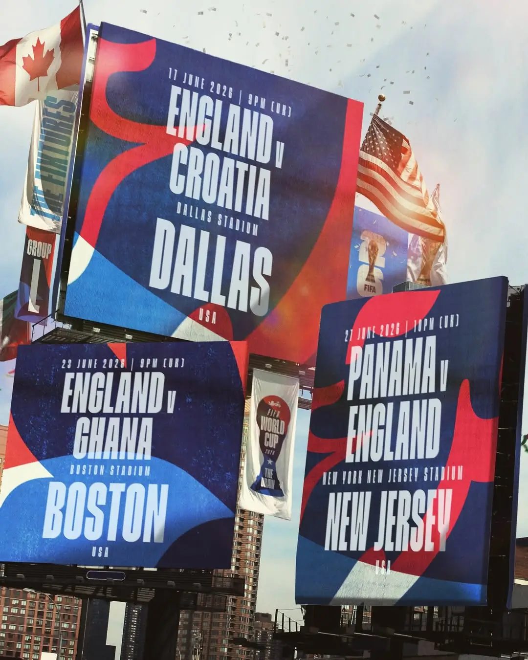 Jadwal Timnas Inggris di Piala Dunia 2026. (Foto: Instagram Timnas Inggris)