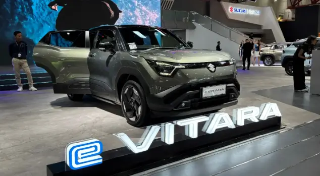 Suzuki e Vitara di IIMS 2026. (Foto: ThePhrase.id/Rahma K)