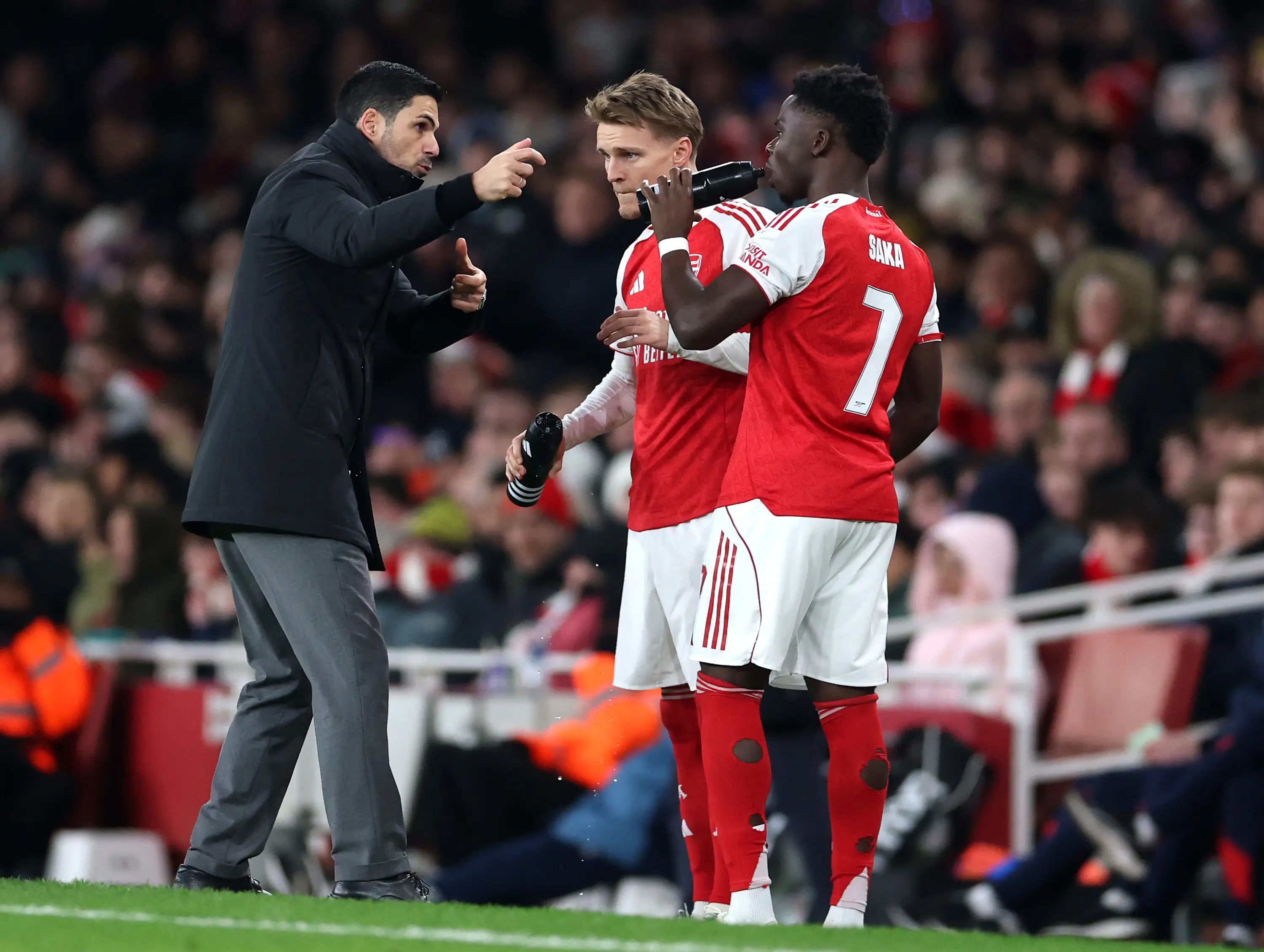 Arsenal terancam kehilangan kaptennya, Martin Odegaard, setelah musim ini. Foto X Arsenal.