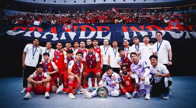 Ketua Umum Federasi Futsal Indonesia (FFI), Michael Sianipar, mengungkapkan bahwa hingga saat ini Timnas Futsal Indonesia belum menerima bonus. (Foto: Instagram Timnas Futsal)