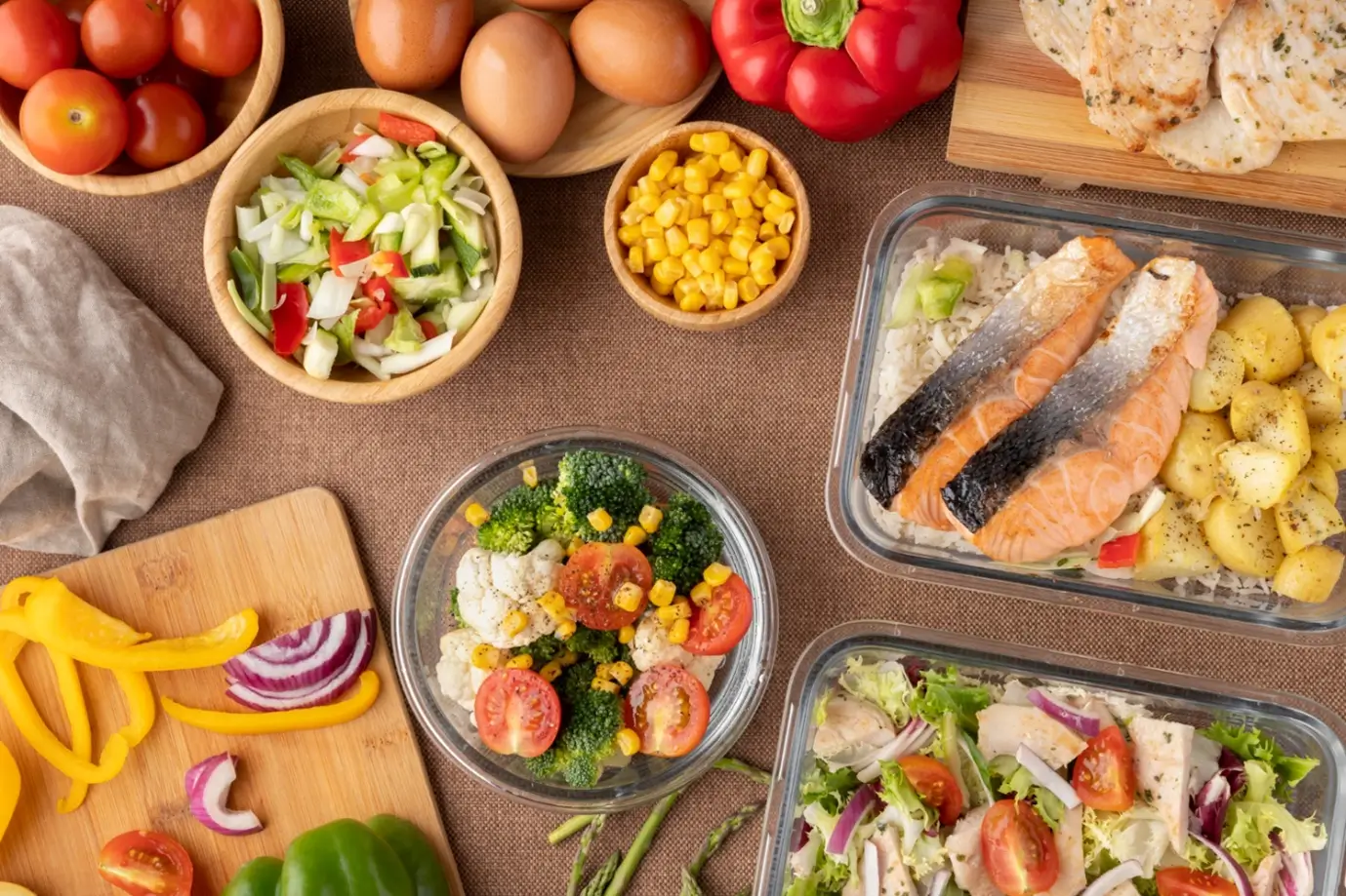 Ilustrasi meal prep. (Foto: Freepik)