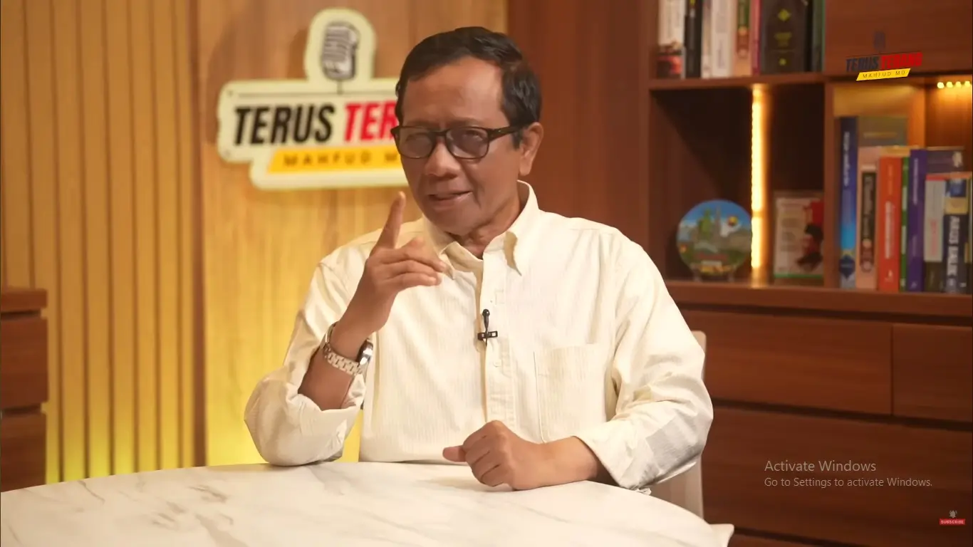 Mantan Menko Polhukam, Mahfud MD. (Foto: Tangkapan layar YouTube/Mahfud MD Official)