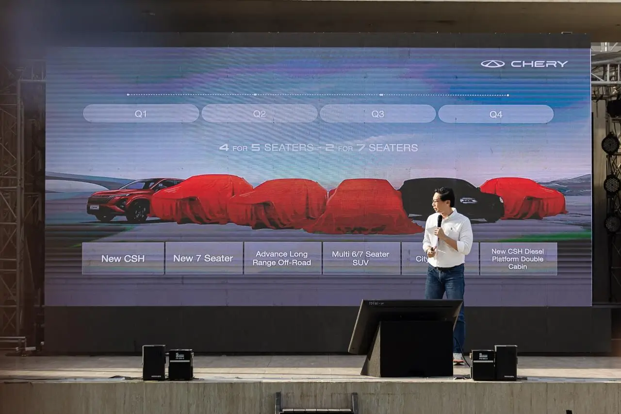 Chery Indonesia siapkan peluncuran produk baru yang terdiri dari lini Chery Super Hybrid (CSH), kendaraan listrik murni (EV), dan mesin bensin (ICE). (Foto: Dok. Chery Indonesia)