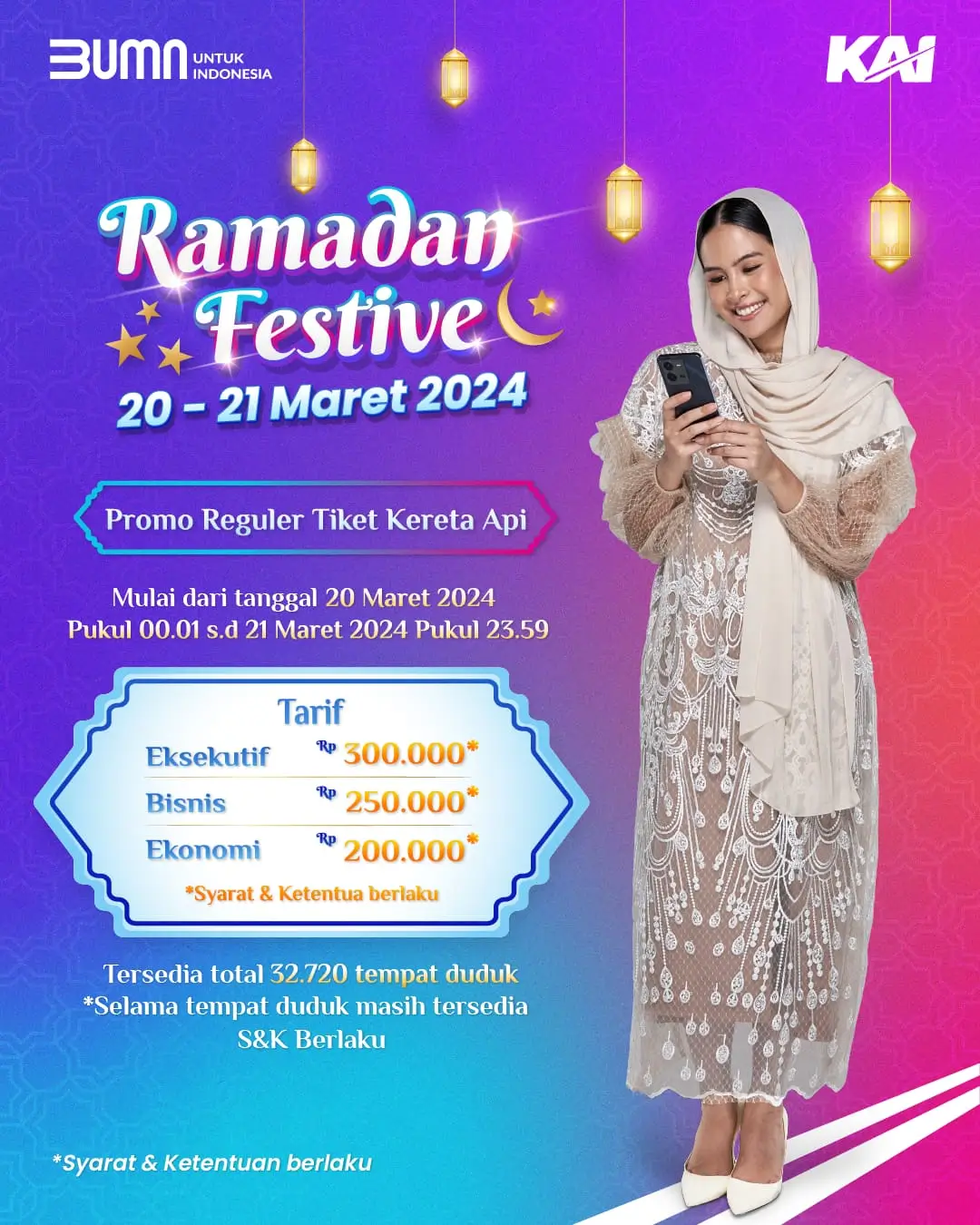 KAI Gelar Ramadan Festive 2024 Hadirkan Tiket Penuh Diskon hingga Flash Sale Lebaran