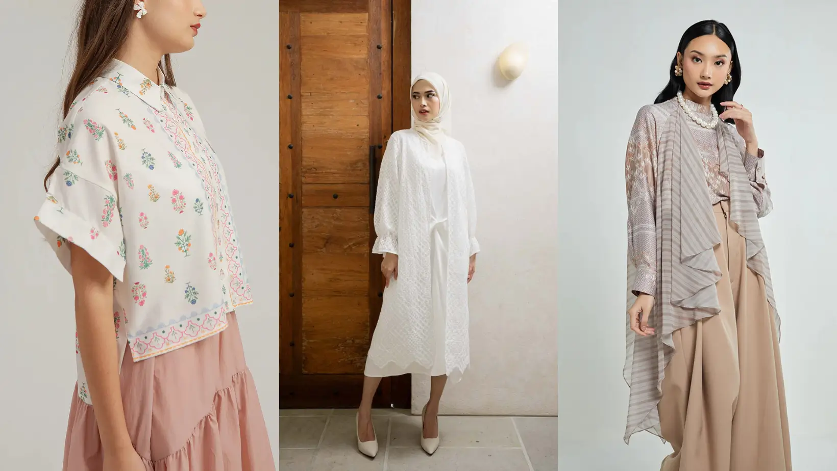 Foto: Koleksi Pakaian Hari Raya Local Brand Indonesia (cottonink.co.id, thisisapril.com, kamiidea.com)