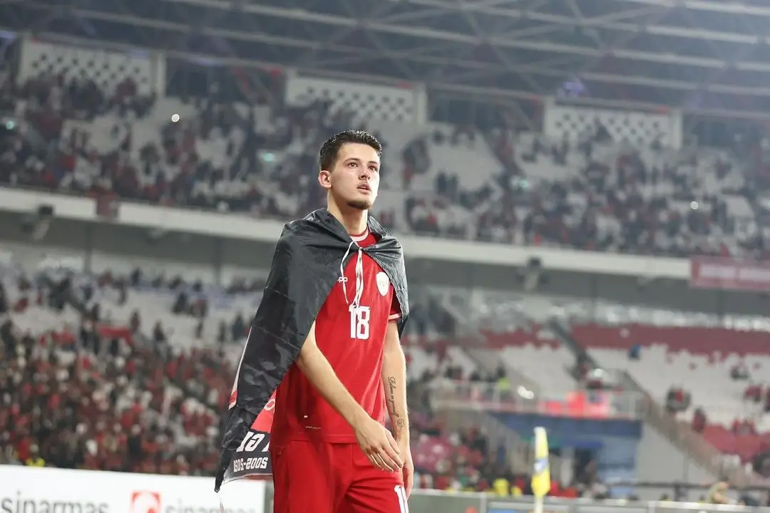 Justin Hubner menyindir Timnas Vietnam setelah Timnas Indonesia menang dua kali di Kualifikasi Piala Dunia 2026. Foto: Instagram Justin Hubner.