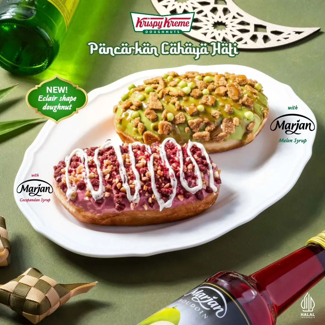 Kolaborasi ikonik Krispy Kreme dan Marjan (Foto: instagram.com/krispykremeid)