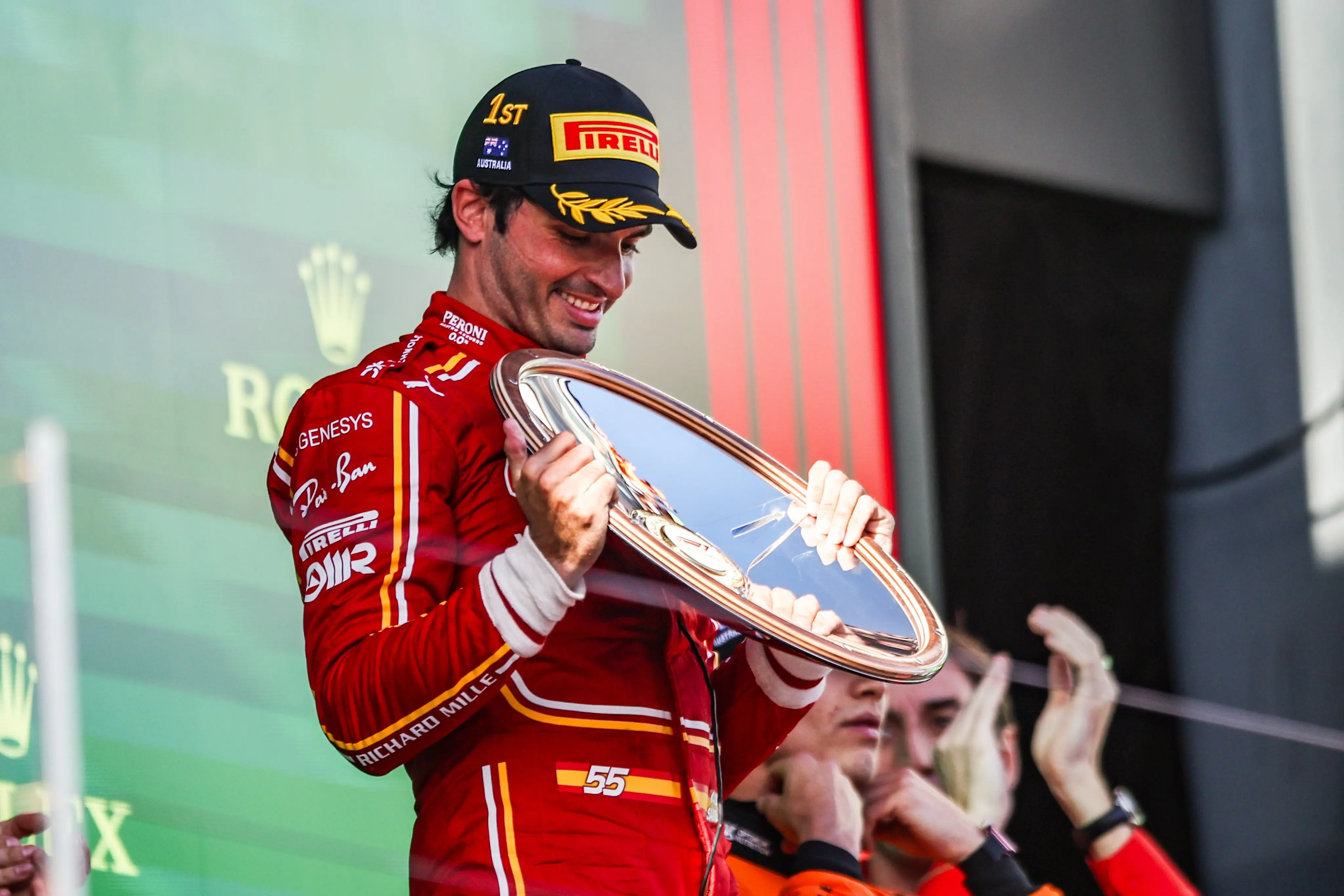 Pebalap Ferrari, Carlos Sainz mendominasi F1 Australia 2024. Foto: Istimewa