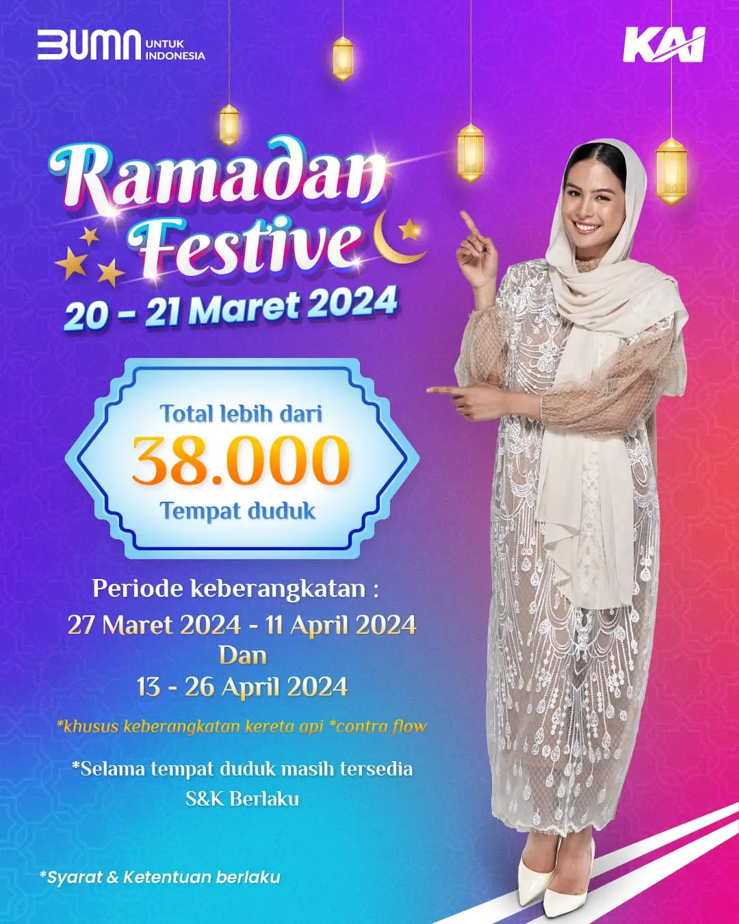 KAI Gelar Ramadan Festive 2024 Hadirkan Tiket Penuh Diskon hingga Flash Sale Lebaran