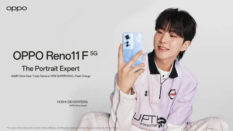 Foto: Hoshi SEVENTEEN sebagai OPPO Reno Expert (dok. OPPO)
