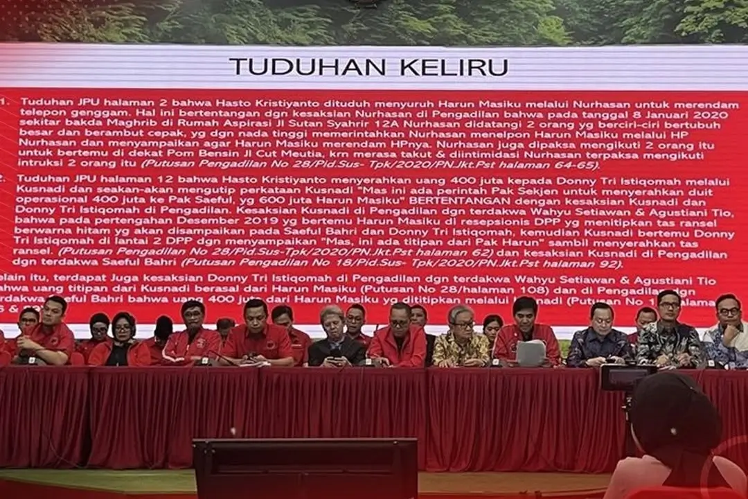 Tim kuasa hukum Sekjen PDIP Hasto Kristiyanto. (Foto: Instagram/pdiperjuangan)