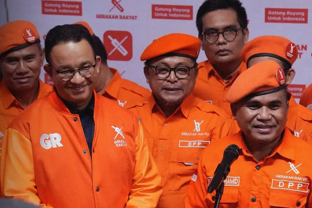 Anies Baswedan hadiri deklarasi organisasi masyarakat (ormas) Gerakan Rakyat di Jakarta, Kamis (27/2/25). (Foto: Instagram/aniesbaswedan)