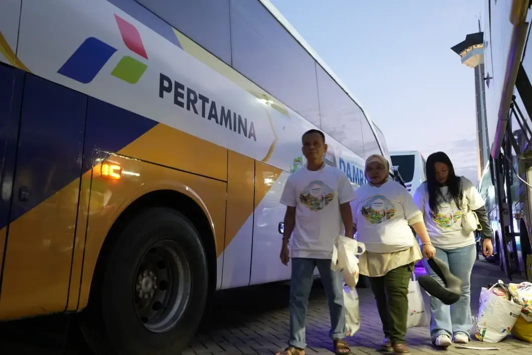 Peserta arus balik Mudik Bareng Pertamina 2026 di Semarang pada Sabtu (28/3). Foto: Dok. Pertamina