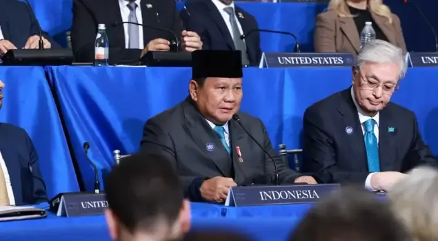 Presiden RI, Prabowo Subianto ketika menghadiri KTT perdana Dewan Perdamaian atau Board of Peace (BoP) di Washington DC, Amerika Serikat (AS) pada Kamis (19/02/26). (Foto: Instagram/presidenrepublikindonesia)