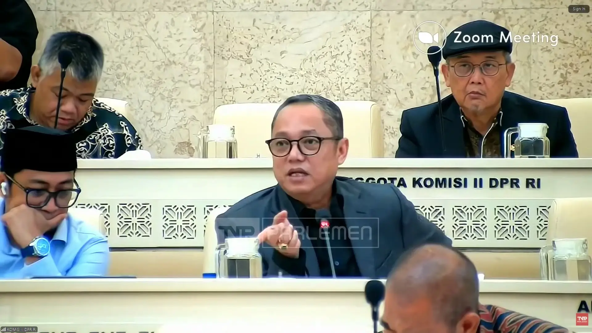 Anggota Komisi II DPR, Deddy Yevri Sitorus. (Foto: Tangkapan layar YouTube/TVR Parlemen)