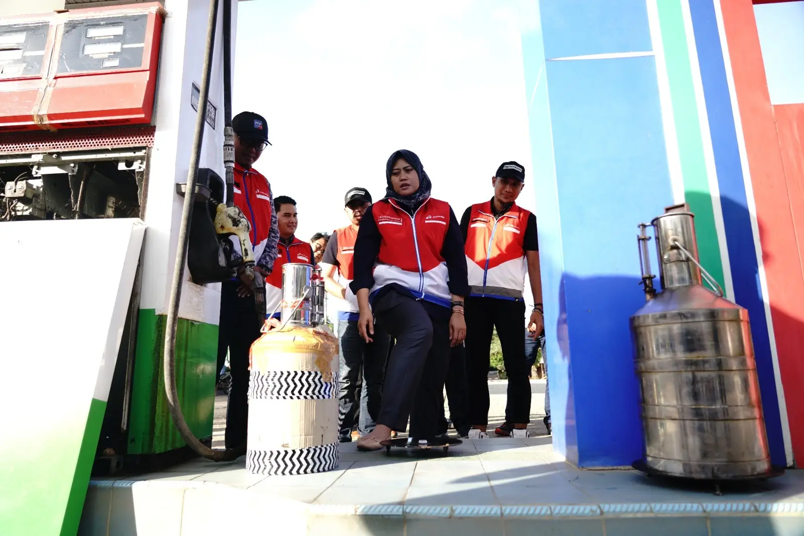 Tingkatkan Pengawasan di Masa Satgas RAFI  Direksi Pertamina Patra Niaga Lakukan Uji Tera di SPBU Lahat