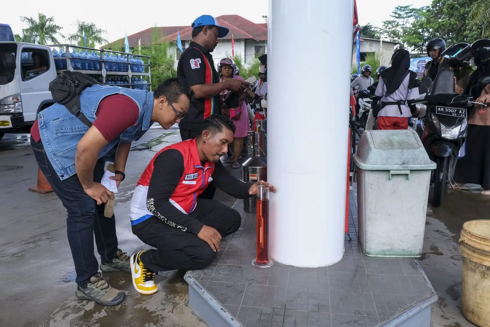 Konvoi Perdana  MyPertamina Motor Club Chapter Yogyakarta Lakukan Pemeriksaan Takaran di SPBU 43 55218