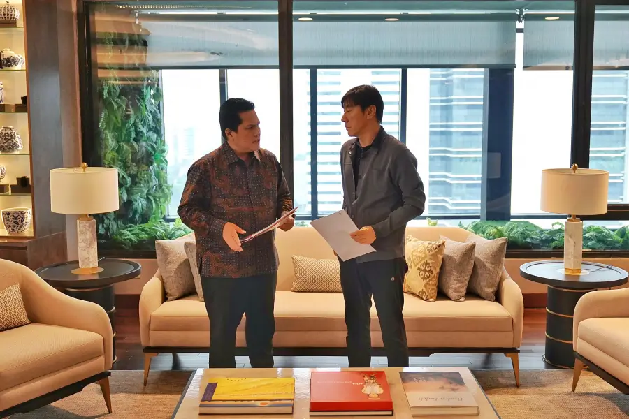 Erick Thohir Yakinkan Timnas Indonesia U 23 Bisa Lolos ke Olimpiade 2024 Lewat Piala Asia U 23