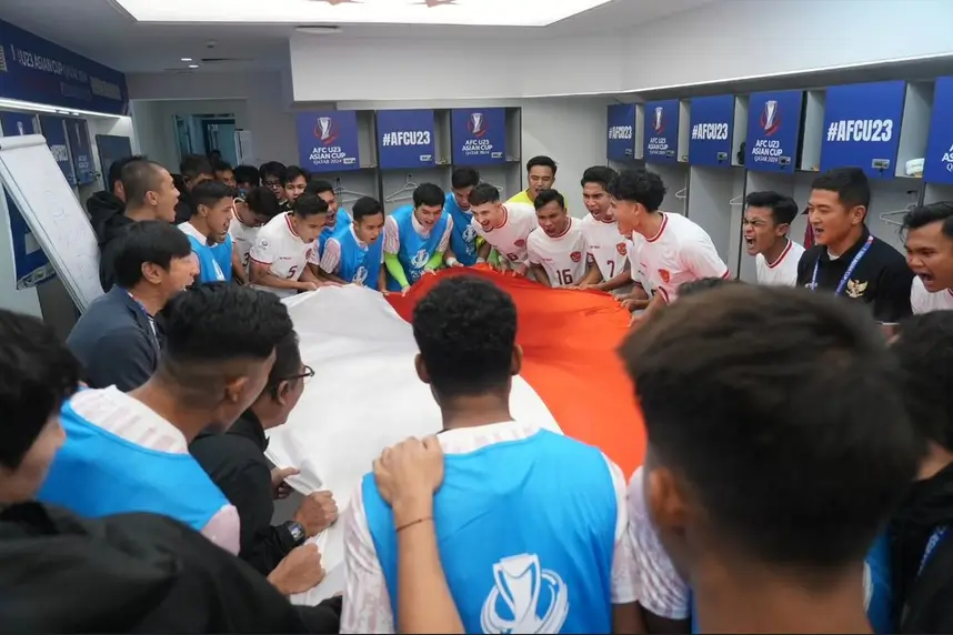 Gas Terus  Timnas Indonesia U 23 Tantang Korea Selatan di 8 Besar Piala Asia U 23