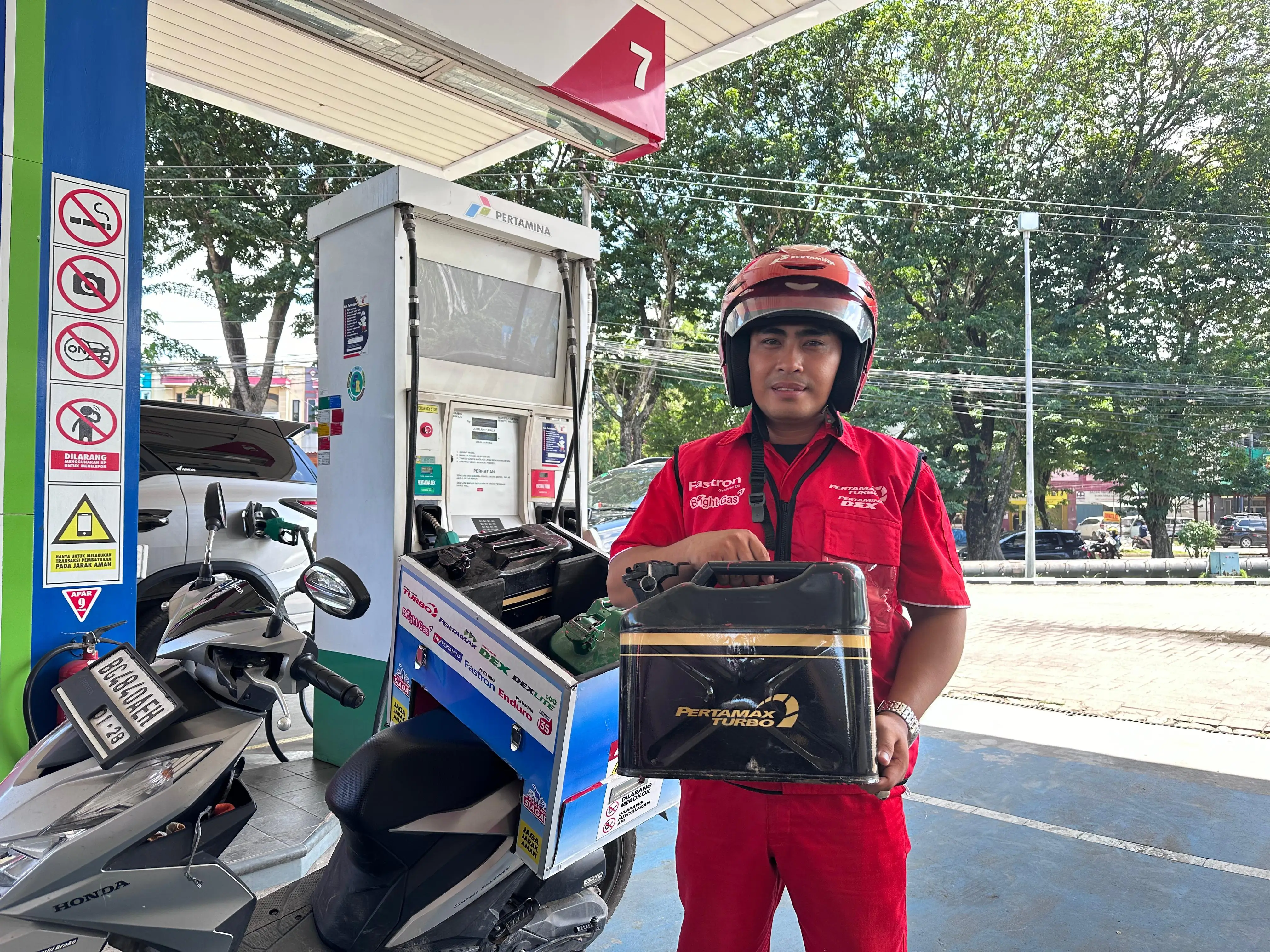 Pertamina Patra Niaga Sumatera Bagian Selatan tetap siaga melayani arus balik Lebaran. (Foto. Dok. PPN)
